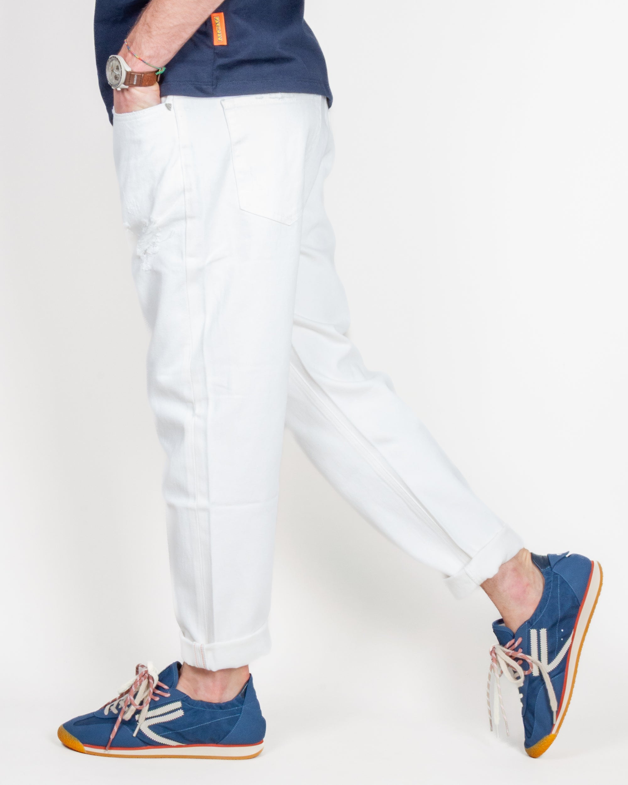 Jeans 5 tasche Bull denim Mod. MIKE Carrot Fit Gianni Lupo Art. GL2536YH