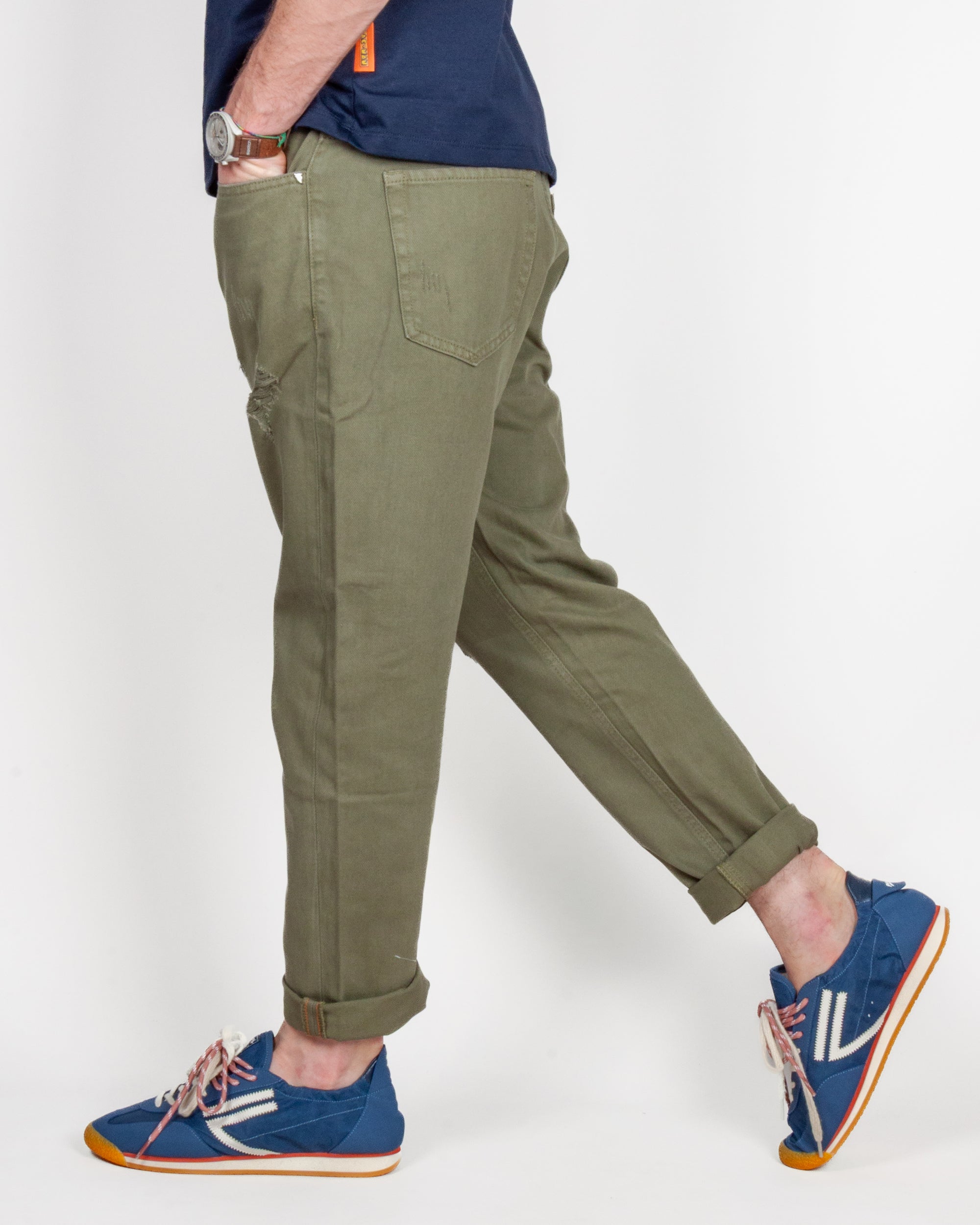 Jeans 5 tasche Bull denim Mod. MIKE Carrot Fit Gianni Lupo Art. GL2536YH