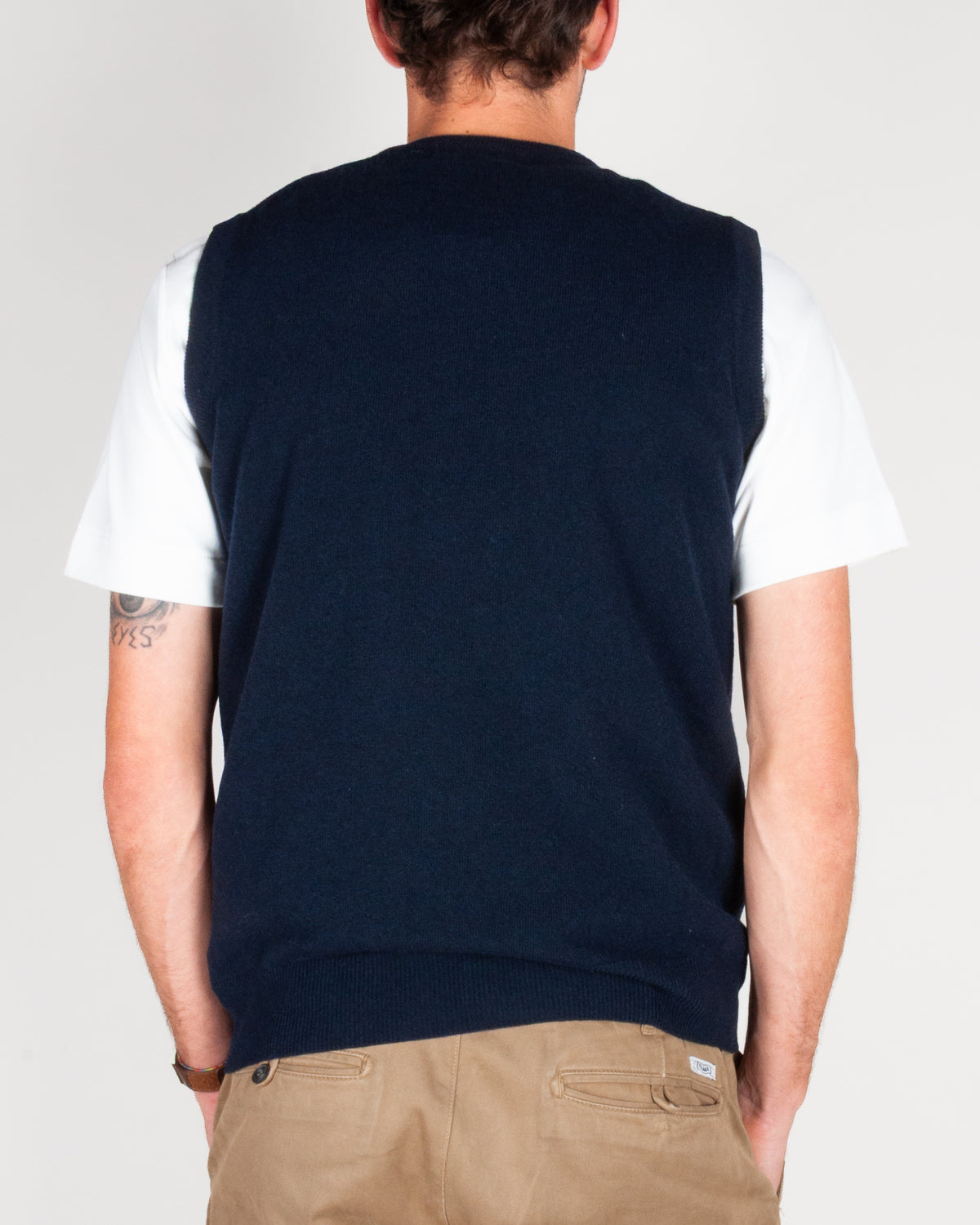 Gilet smanicato Pura Lana Merinos Extrafine Art. 1.5060
