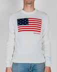Maglione Superculture Girocollo Bandiera Usa Jaquard Art. AK7021