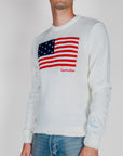 Maglione Superculture Girocollo Bandiera Usa Jaquard Art. AK7021