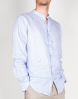 Camicia coreana Puro Lino Gianni Lupo Art. GL7620S-S26
