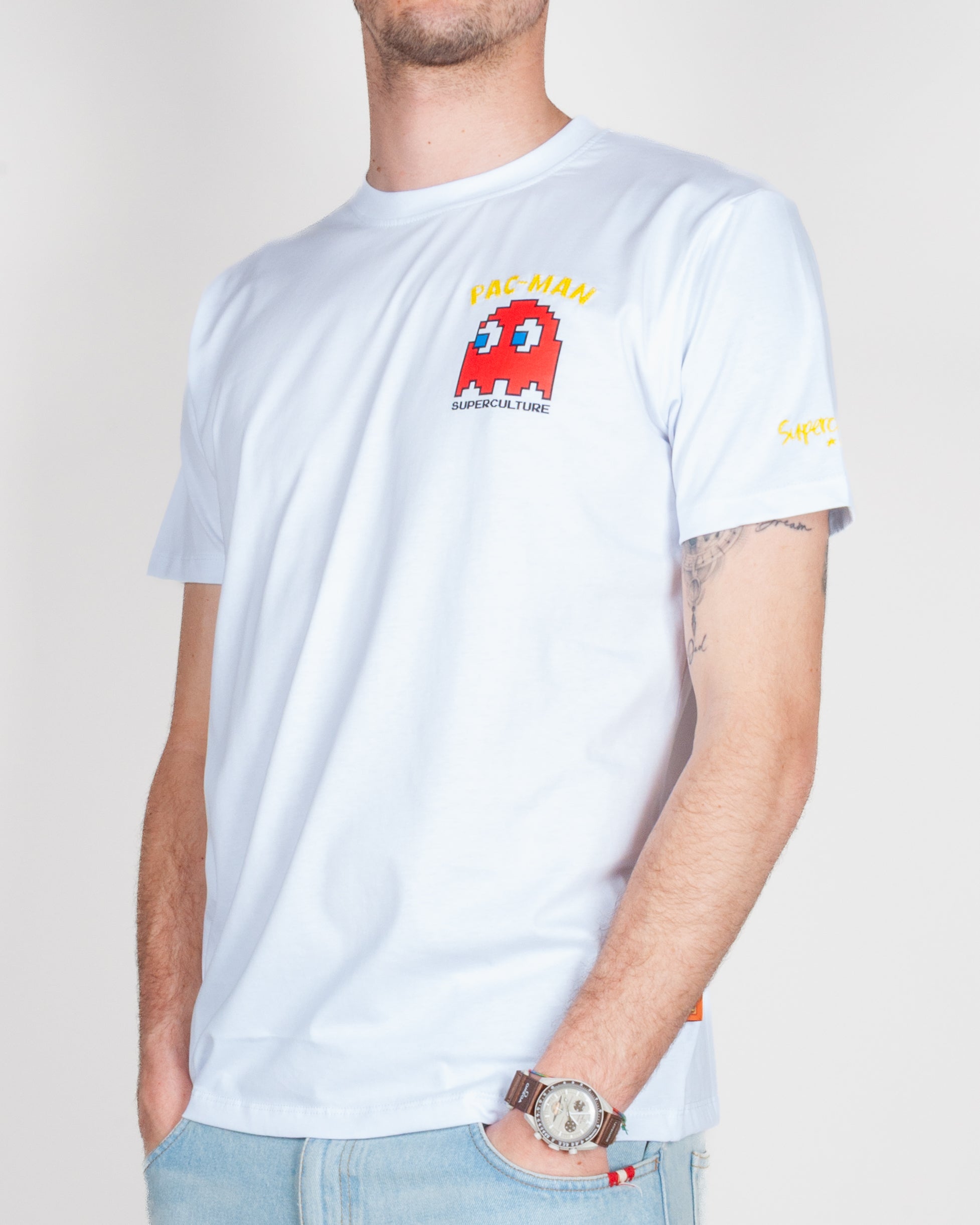 T-shirt SuperCulture stampa Pac Man Art. A1973