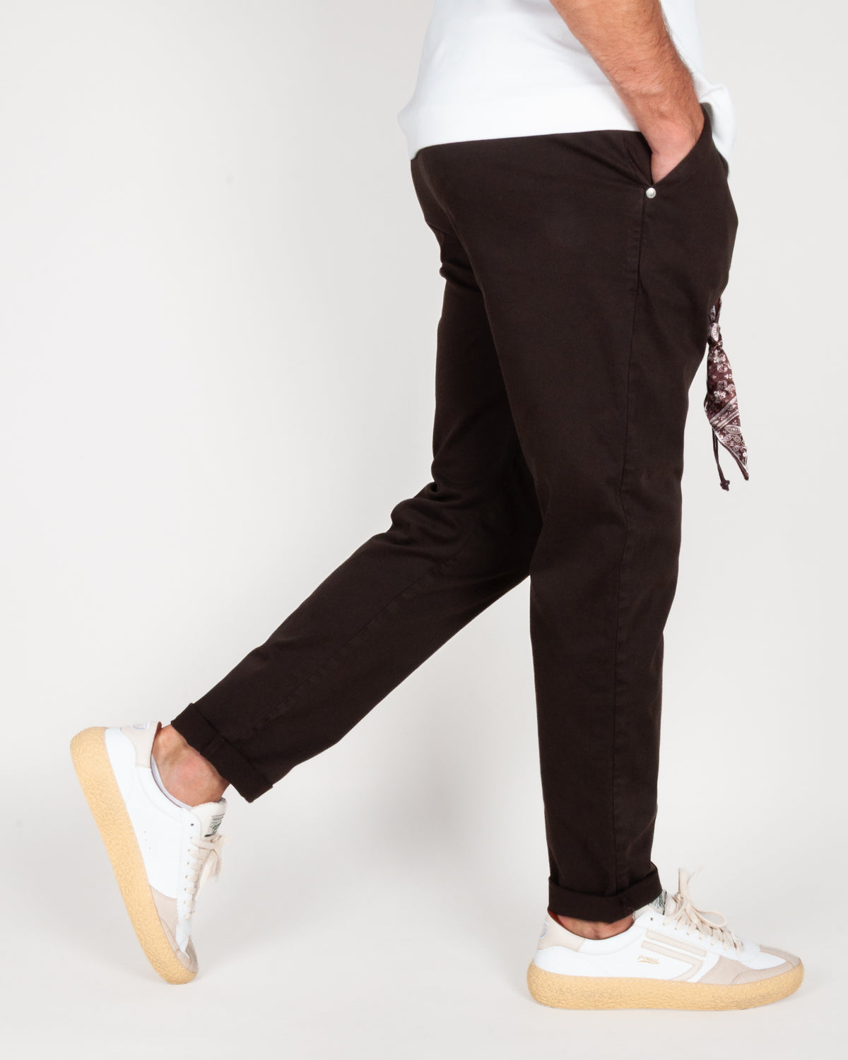 Pantalone Tapered con bottone e elastico Over D Art. OE1F2W6P61