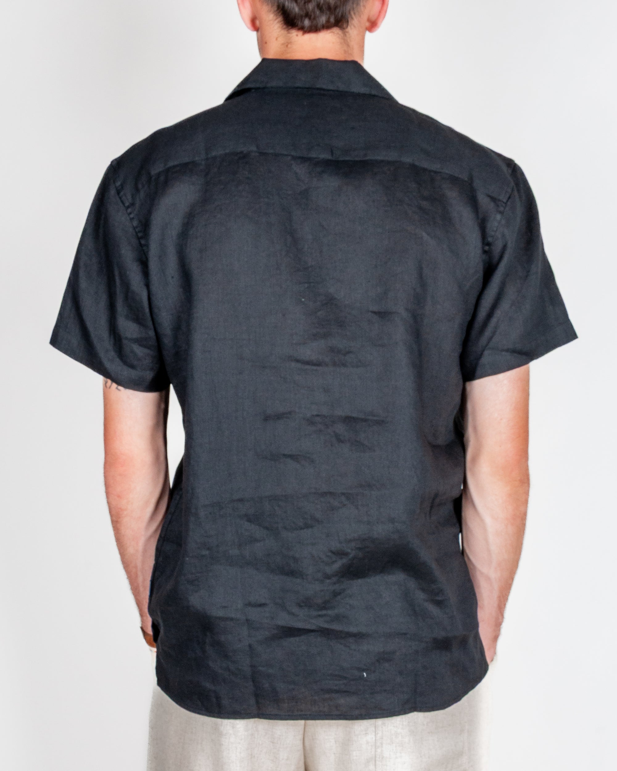 Camicia collo Bowling manica corta Puro Lino Gianni Lupo Art.GL7658S-S26