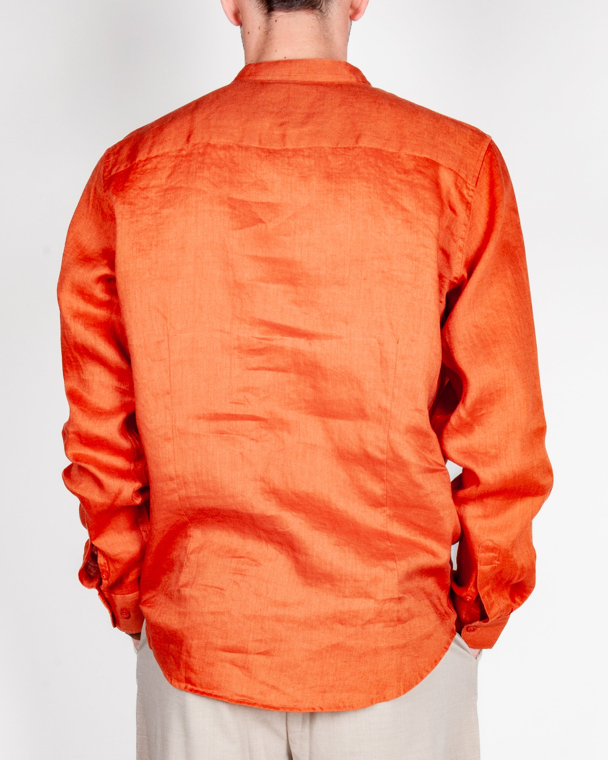 Camicia coreana Puro Lino Gianni Lupo Art. GL7620S-S26