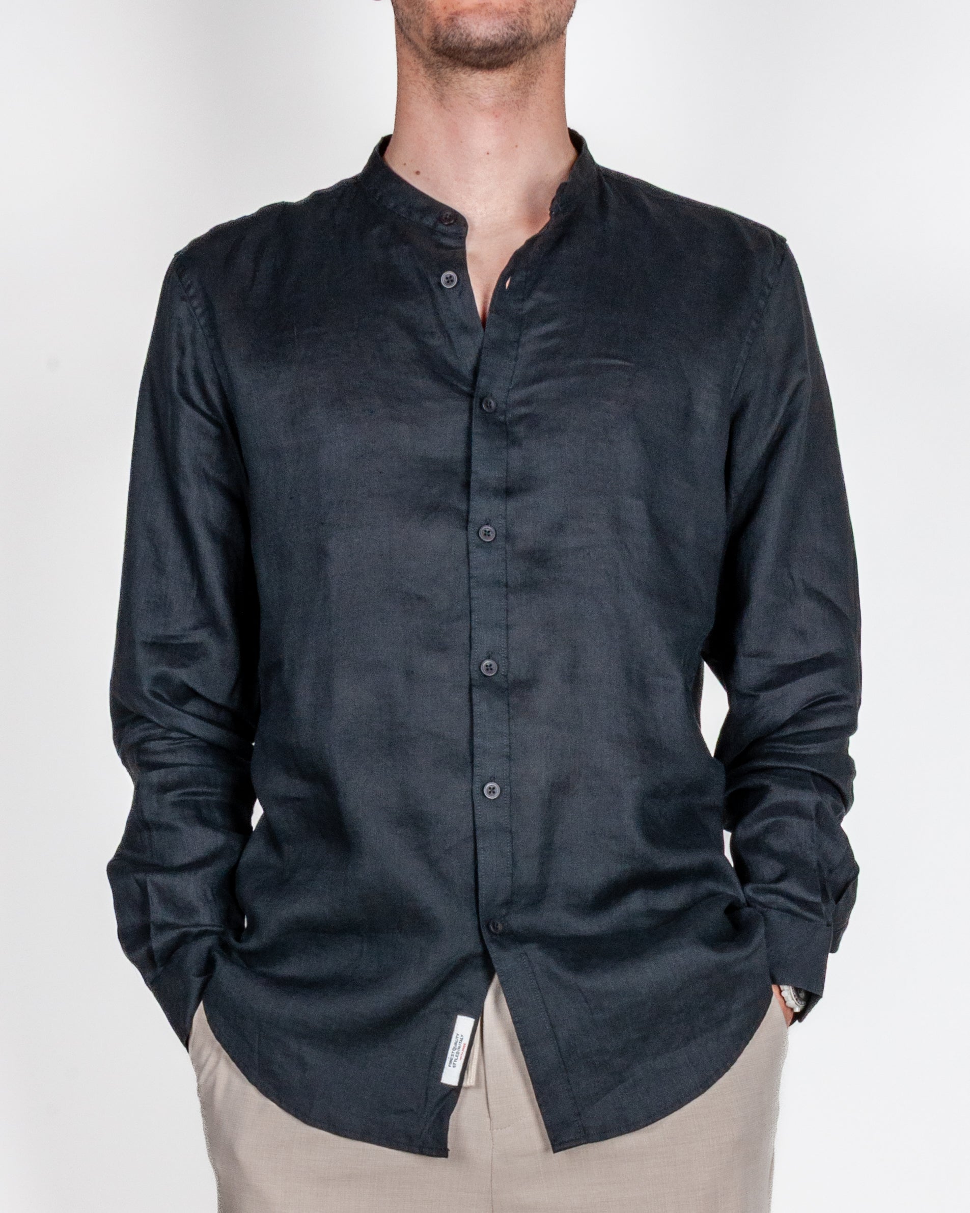 Camicia coreana Puro Lino Gianni Lupo Art. GL7620S-S26