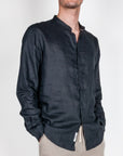 Camicia coreana Puro Lino Gianni Lupo Art. GL7620S-S26