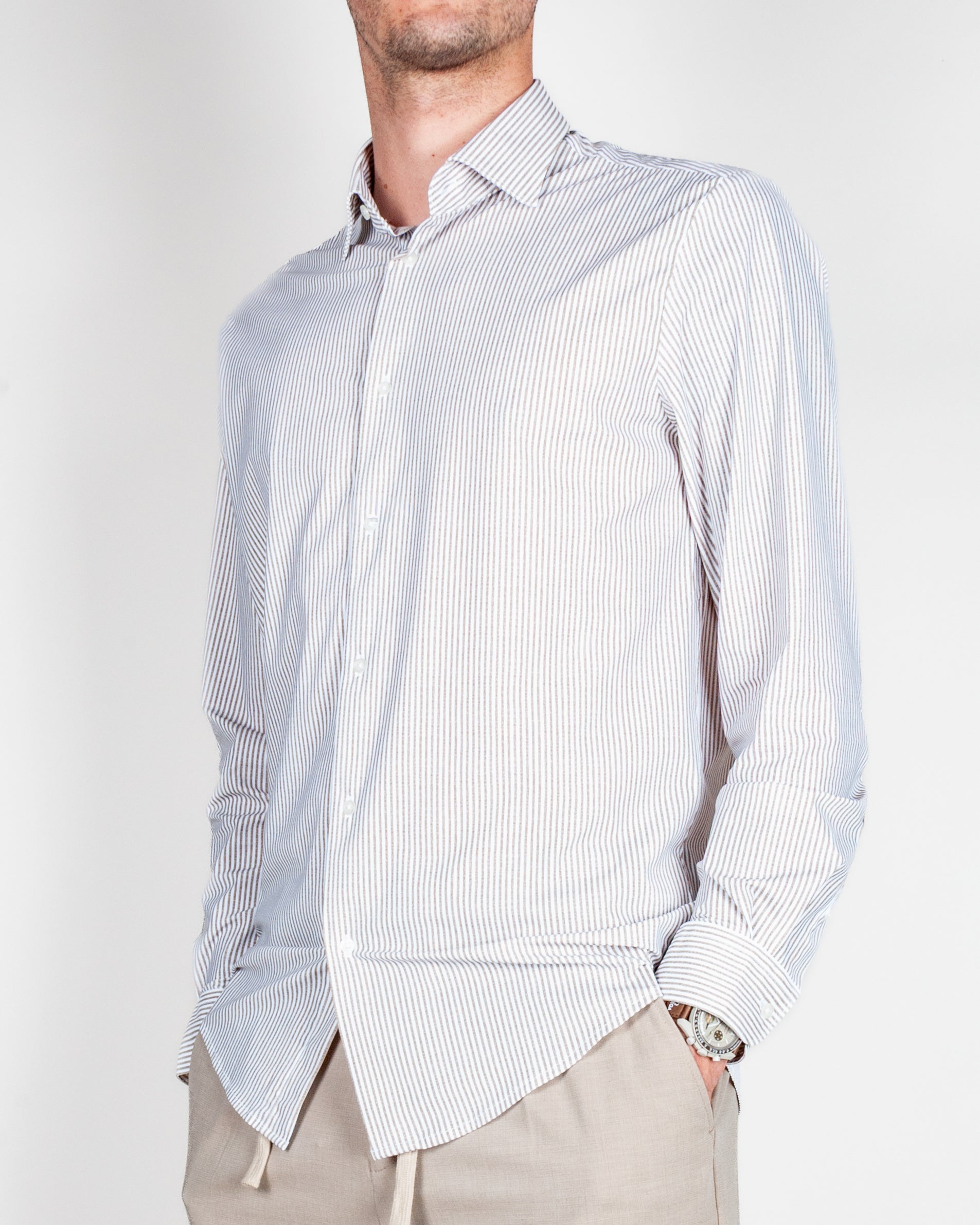Camicia bastoncino tessuto tecnico no stiro Philotinto Art. 26S10CA-3
