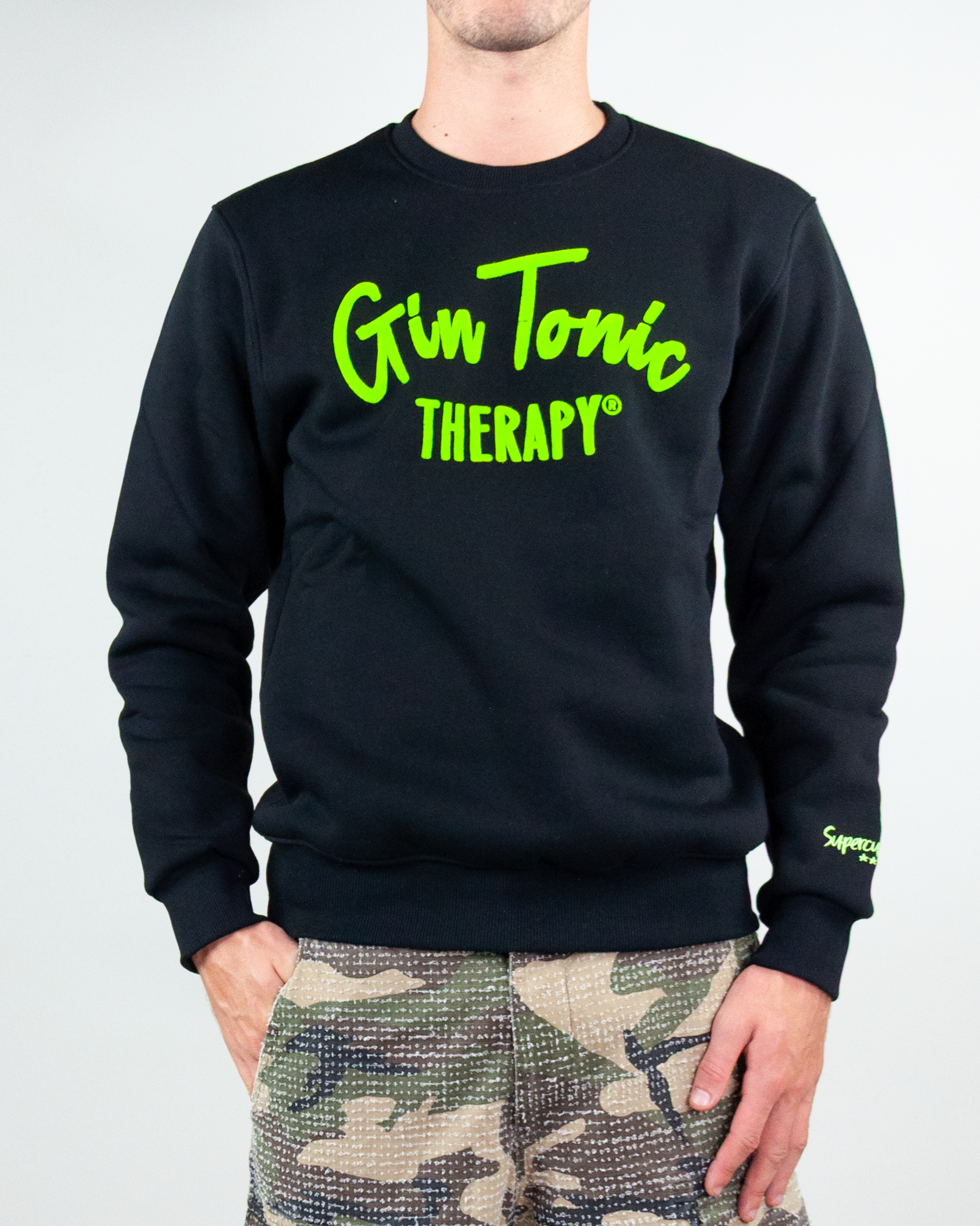 Felpa Superculture Girocollo Gin Tonic Therapy Floc Art. A1379