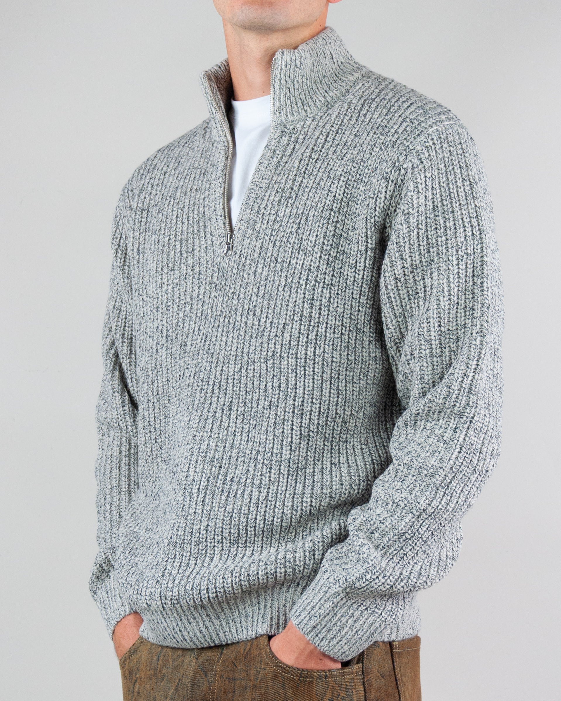 Maglia Mezza zip melange Jack&amp;Jones Bleecker Art. 12290085