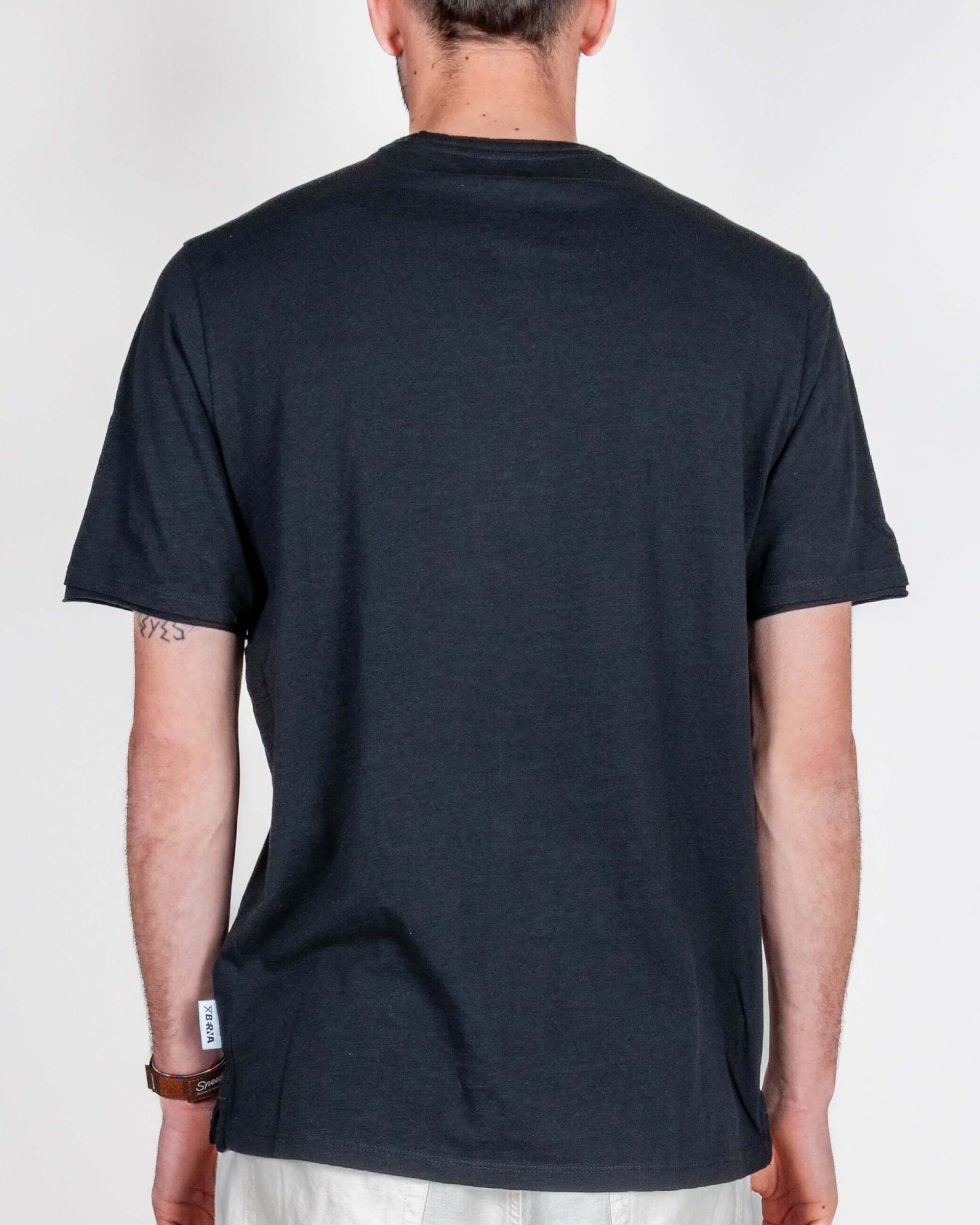 T-shirt cotone fiammato collo taglio vivo Uomo Berna  Art. BERNA M 261049