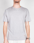 T-shirt cotone fiammato collo taglio vivo Gianni Lupo Art. GL1053F-S26