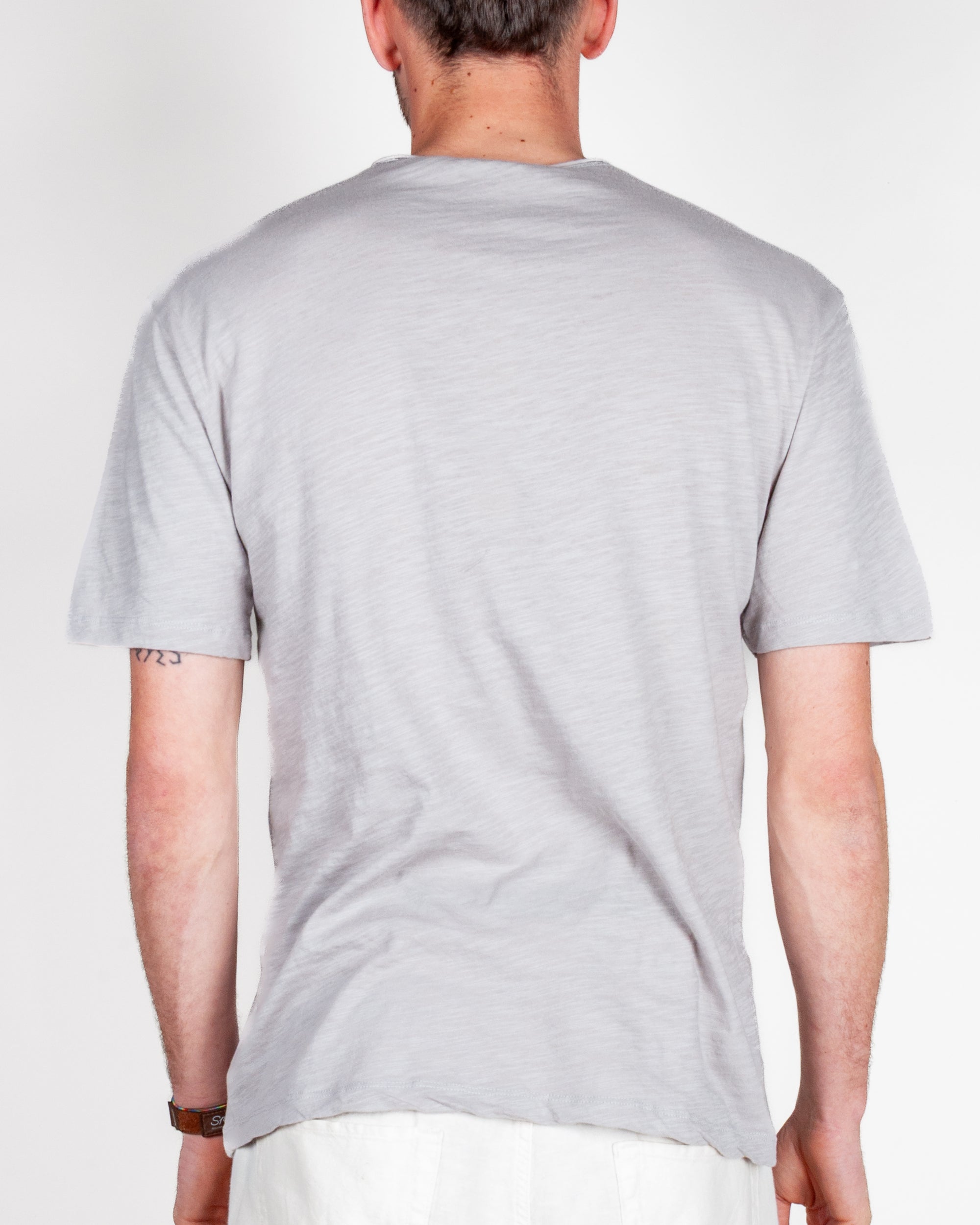 T-shirt cotone fiammato collo taglio vivo Gianni Lupo Art. GL1053F-S26