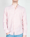Camicia Coreana riga misto lino BL11 Art. 04BL2601