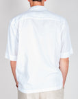 Camicia manica corta misto lino Officina 36 uomo, vista posteriore, articolo 0335800567.