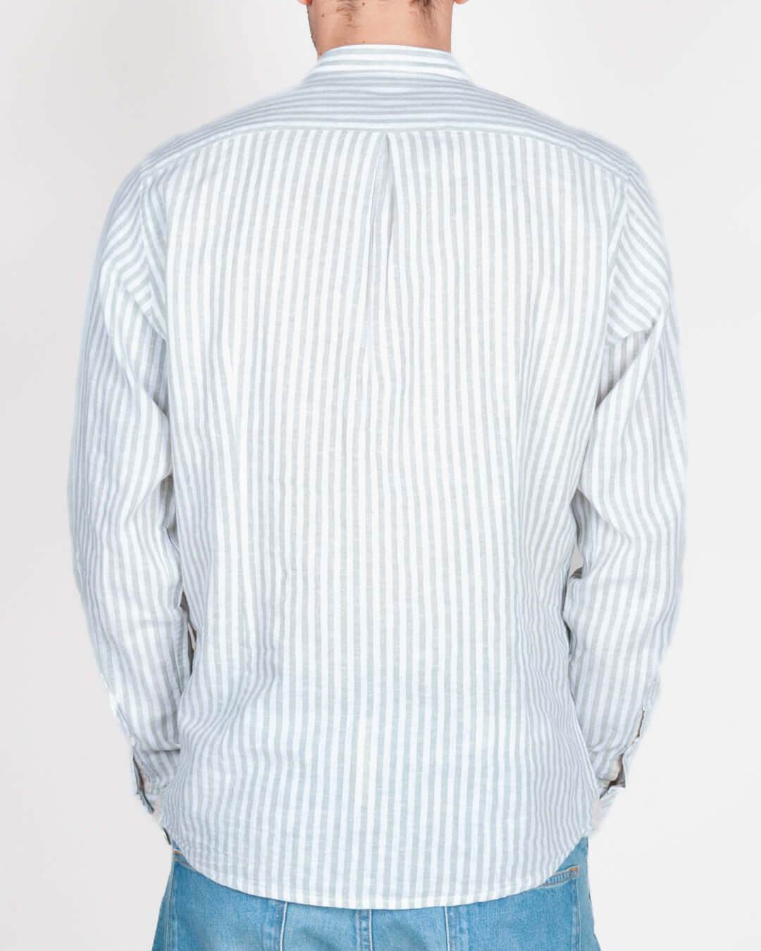 Camicia Coreana riga misto lino BL11 Art. 04BL2601