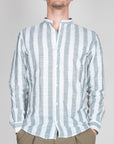 Camicia Misto lino collo coreana riga larga Over D Art. OC1S2S6C15
