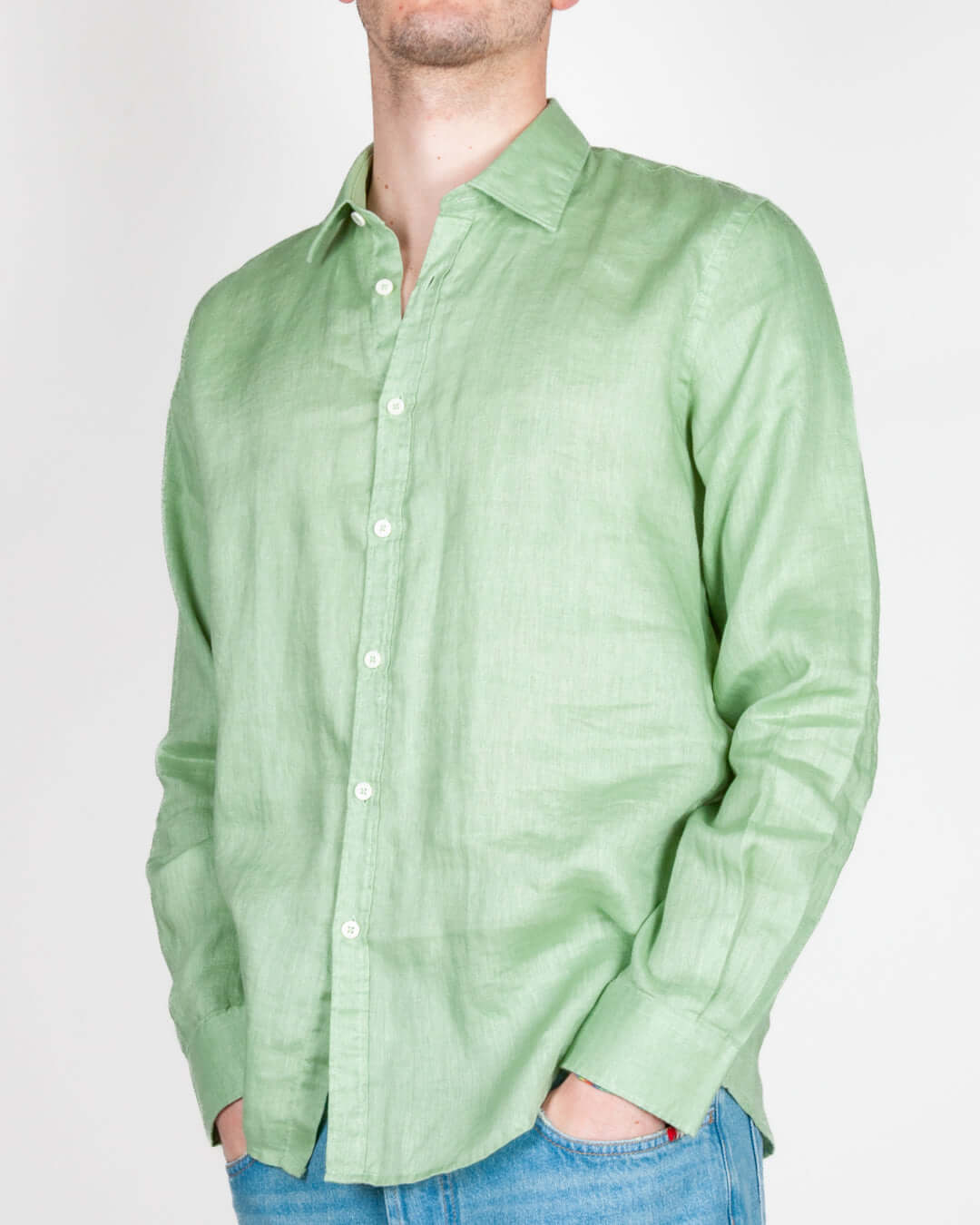 Camicia lino manica lunga BL11 Art. 04BL2616