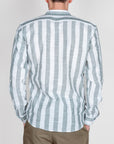 Camicia Misto lino collo coreana riga larga Over D Art. OC1S2S6C15
