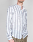 Camicia Misto lino collo coreana riga larga Over D Art. OC1S2S6C15
