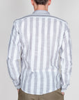Camicia Misto lino collo coreana riga larga Over D Art. OC1S2S6C15