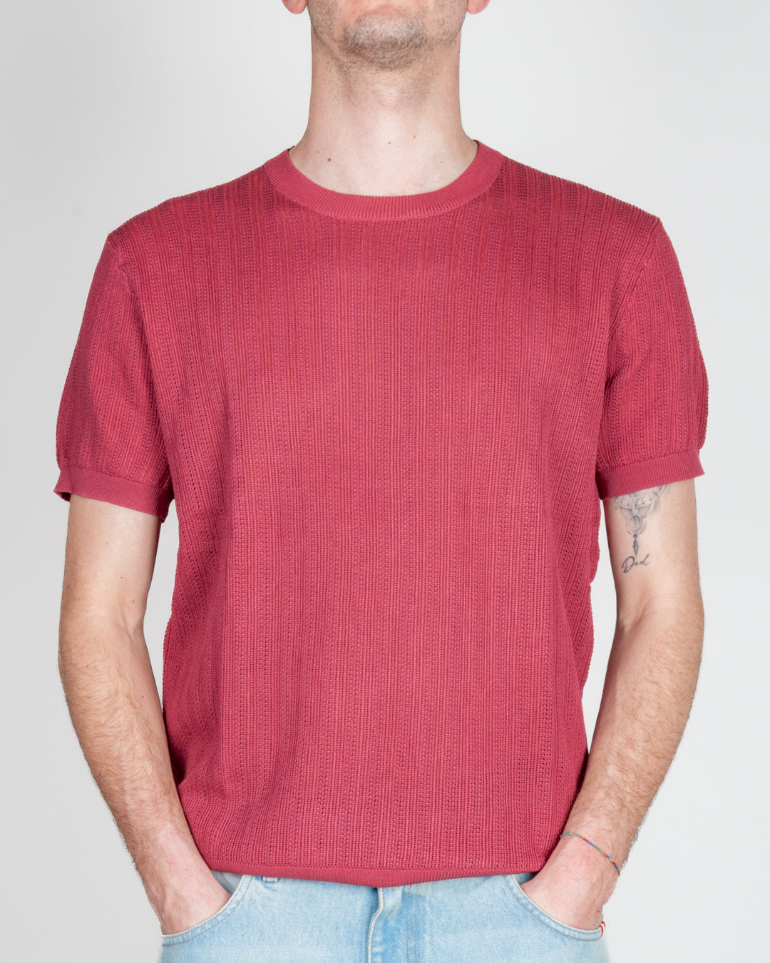 T-shirt in filo traforata Uomo Gianni Lupo Art. GL35338