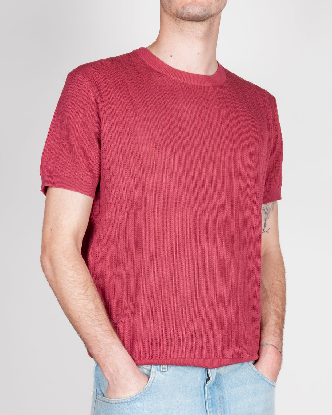 T-shirt in filo traforata Uomo Gianni Lupo Art. GL35338