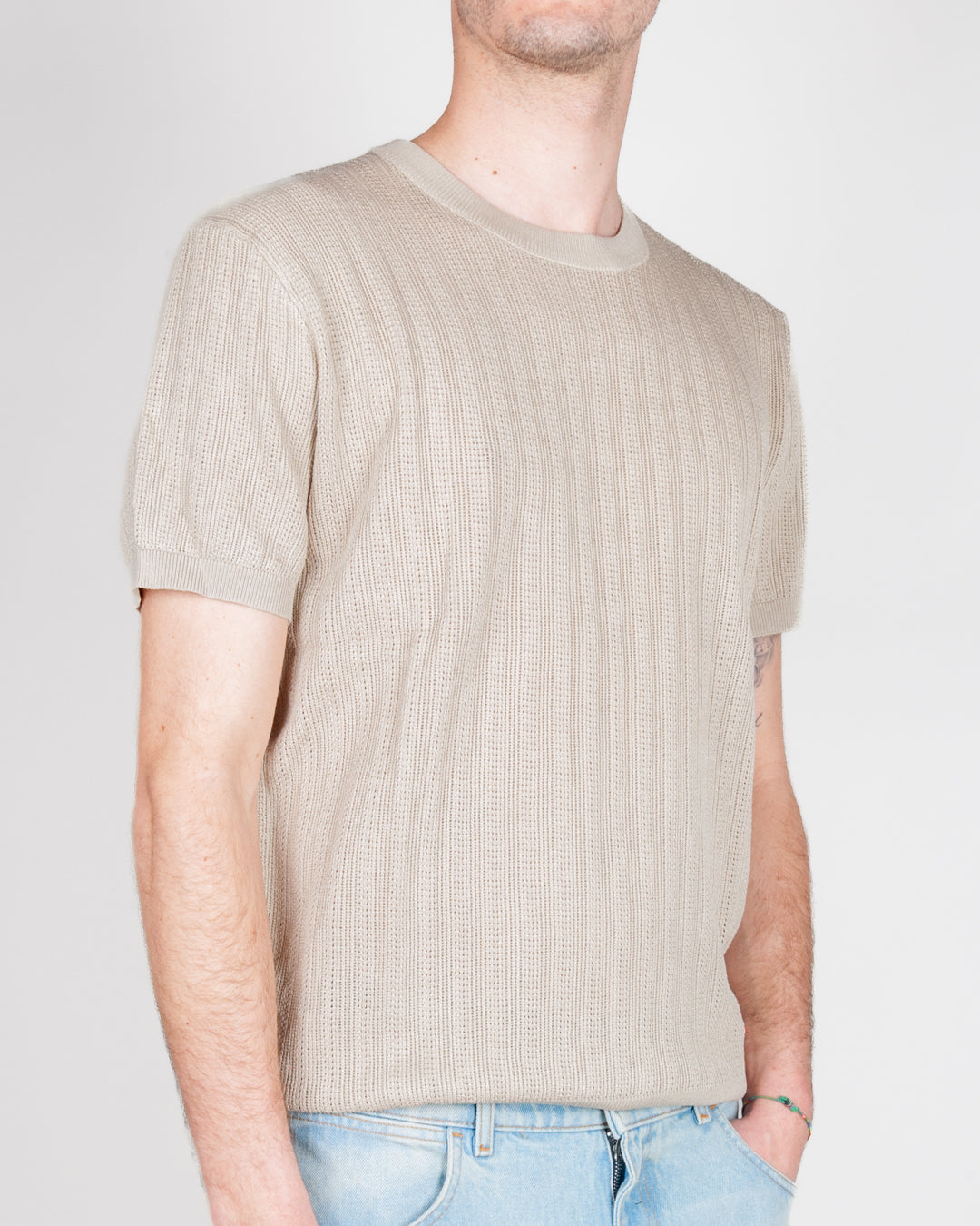 T-shirt in filo traforata Uomo Gianni Lupo Art. GL35338