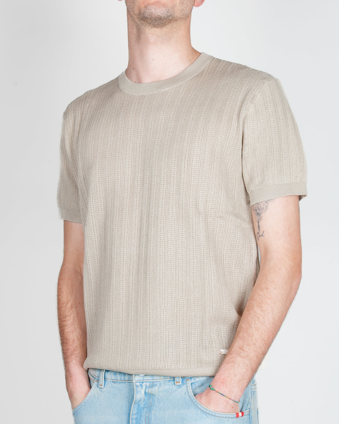 T-shirt in filo traforata Uomo Gianni Lupo Art. GL35338