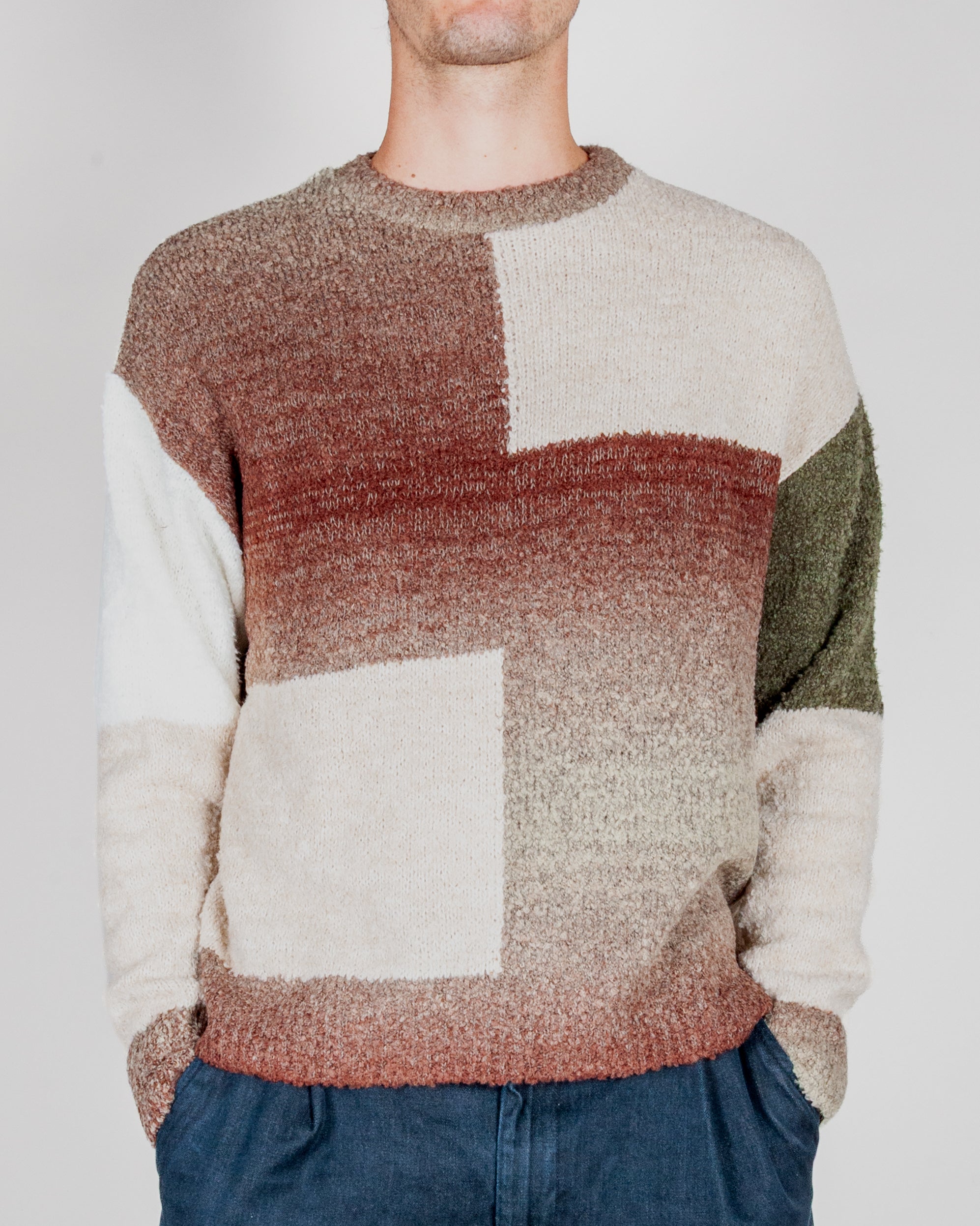Maglia Bicolor misto lana Over D Art. OE1F2W6M64