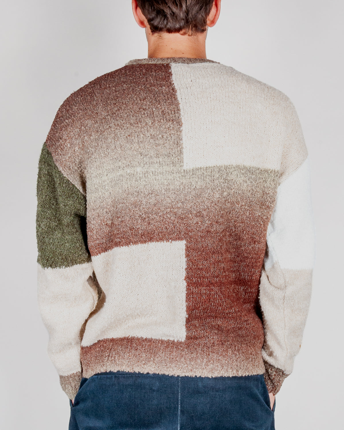 Maglia Bicolor misto lana Over D Art. OE1F2W6M64