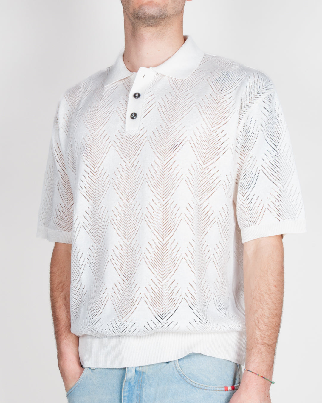 Polo traforata Boxy Fit Officina 36 VG03 Uomo Art. CUVG03