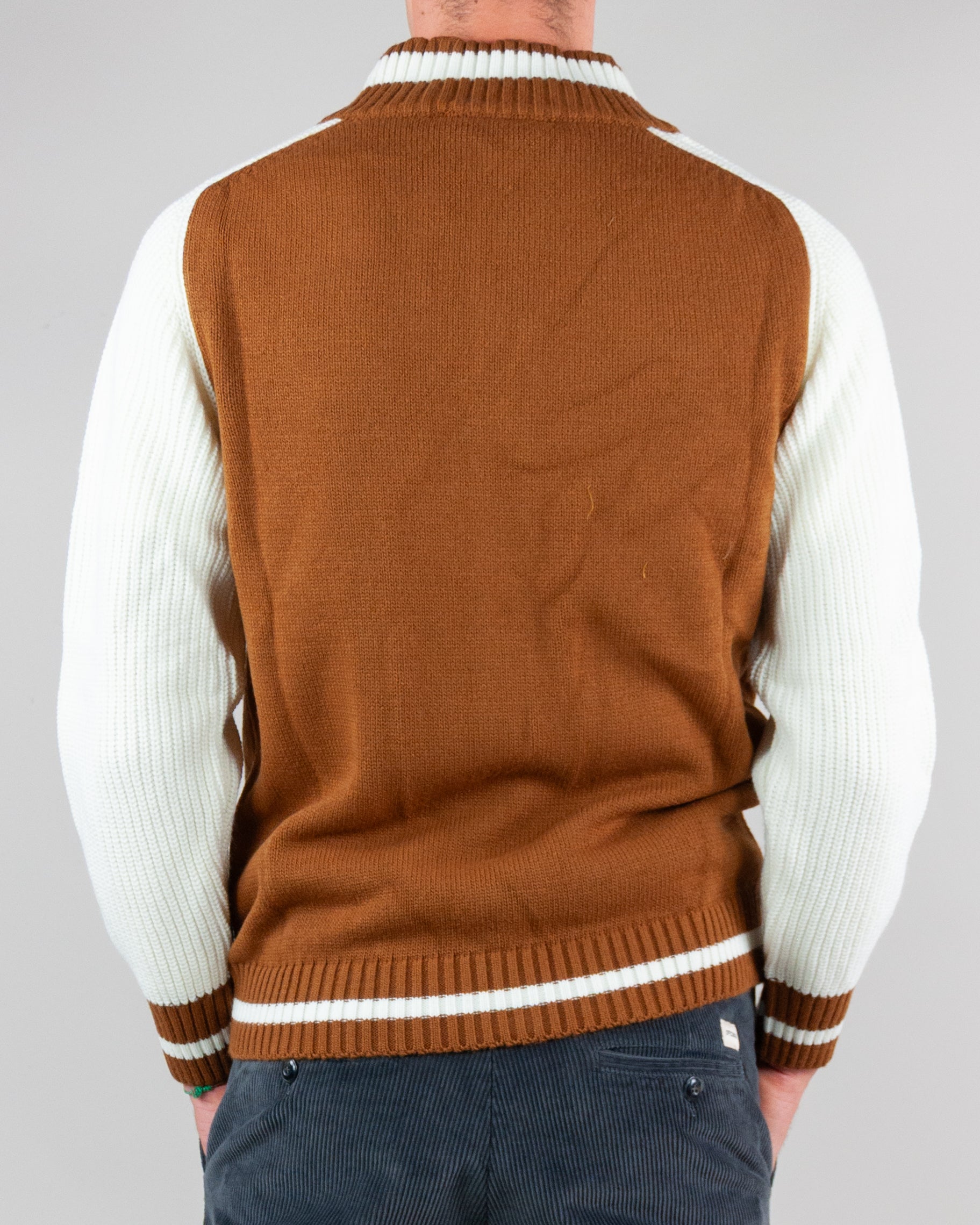 Cardigan Zip Bicolore Telamira Uomo Art. STM05114