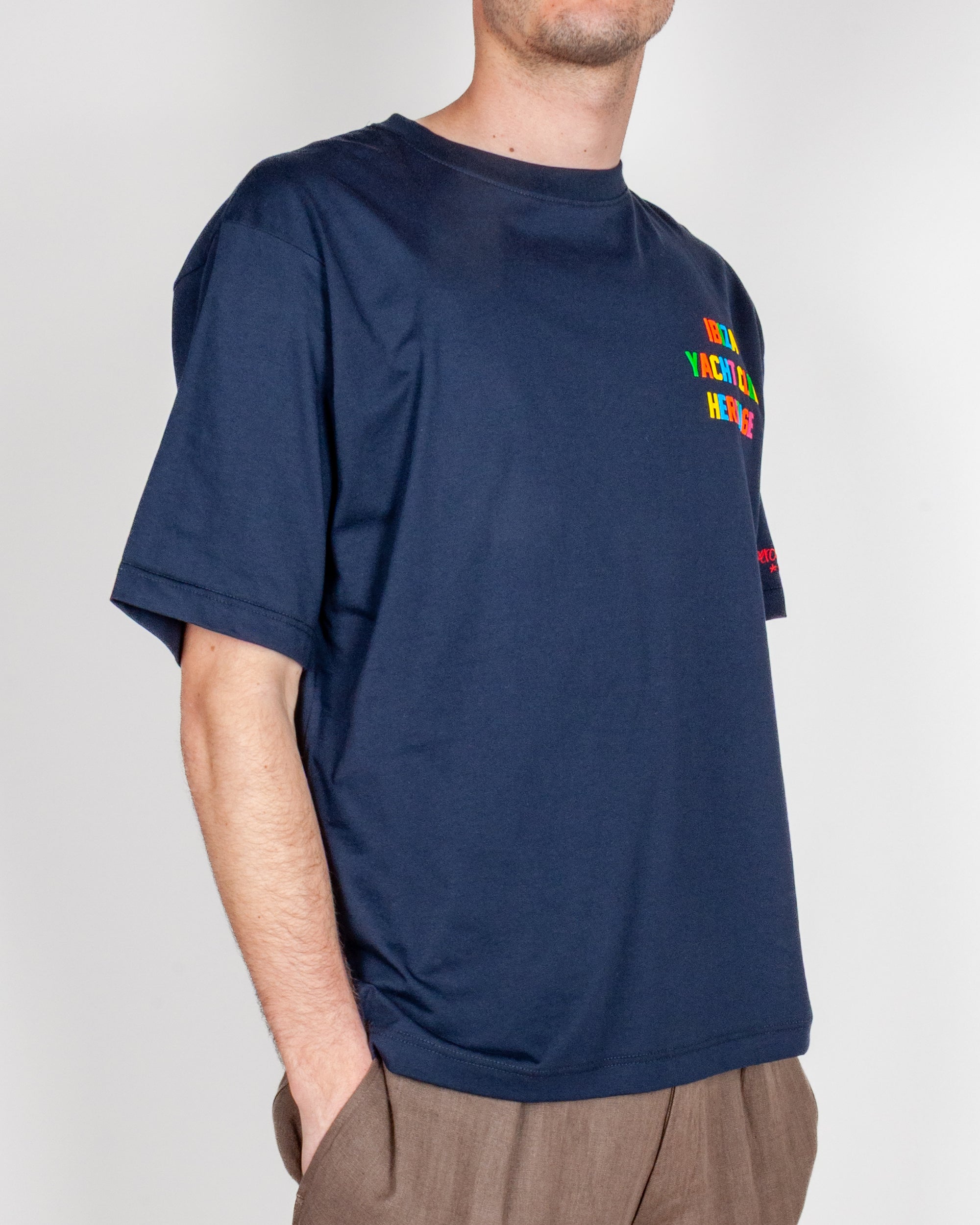 T-shirt cotone Boxy Fit SuperCulture Ibiza Yacht Club Heritage  Art. A1965