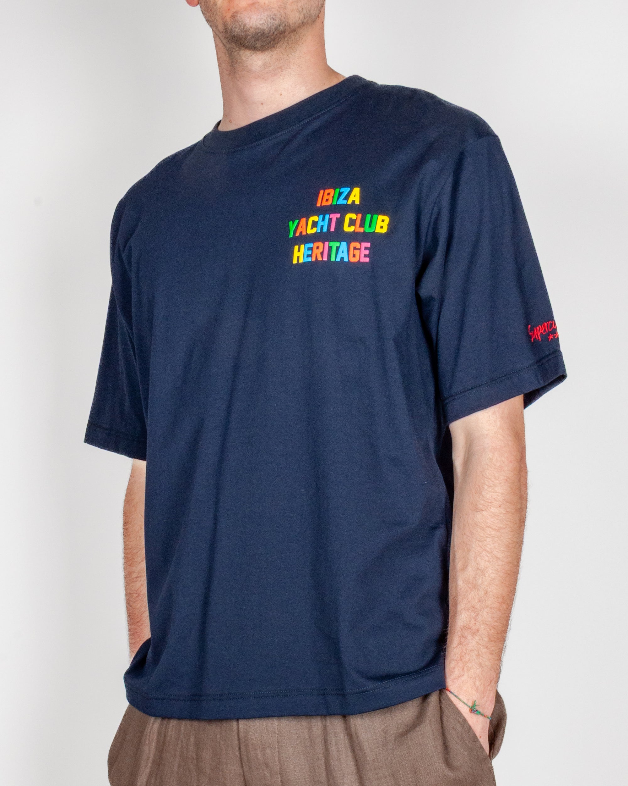 T-shirt cotone Boxy Fit SuperCulture Ibiza Yacht Club Heritage  Art. A1965