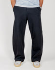 Pantalone Palazzo con elastico in vita e bottone Double Label Gianni Lupo Art. GLW127G