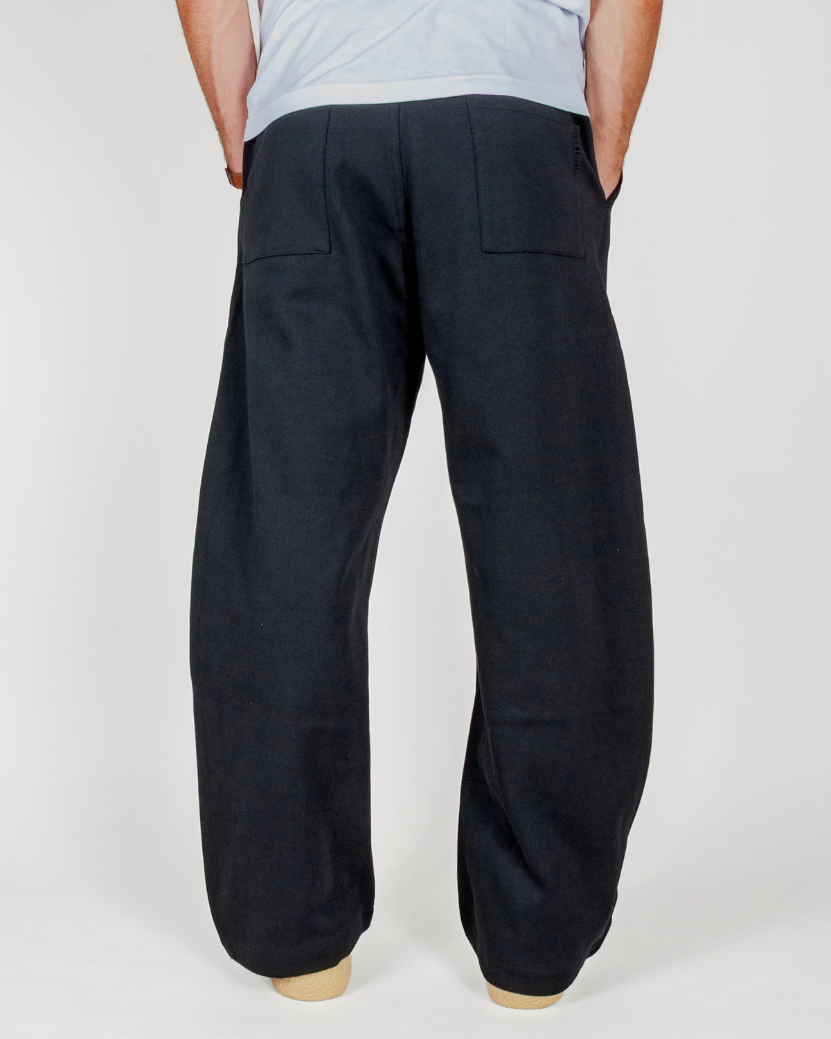 Pantalone Palazzo con elastico in vita e bottone Double Label Gianni Lupo Art. GLW127G