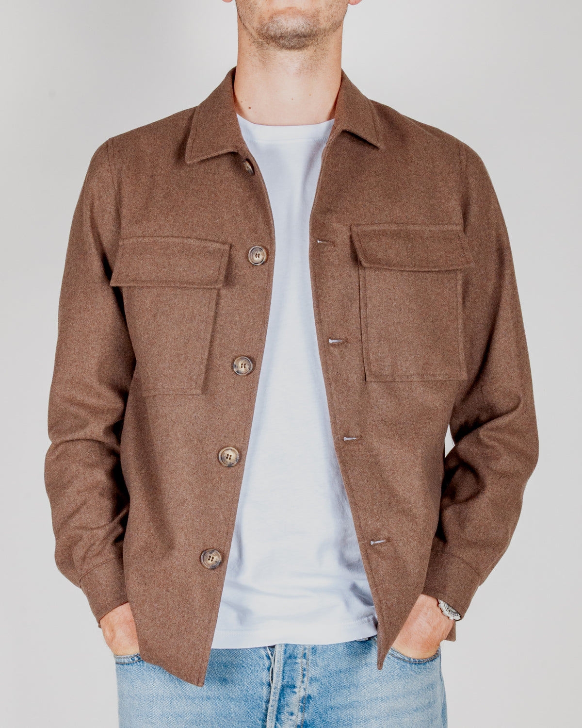 Overshirt misto lana Imperial Uomo Art. V939830701