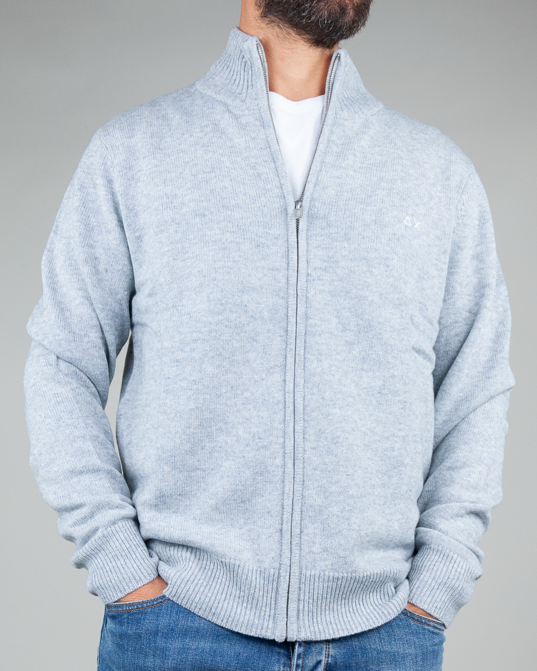 Sun68 Men&#39;s Zip Logo Cardigan Art. K44114