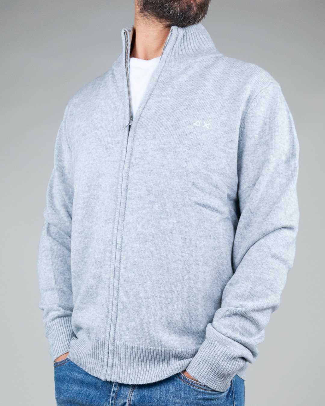 Sun68 Men&#39;s Zip Logo Cardigan Art. K44114