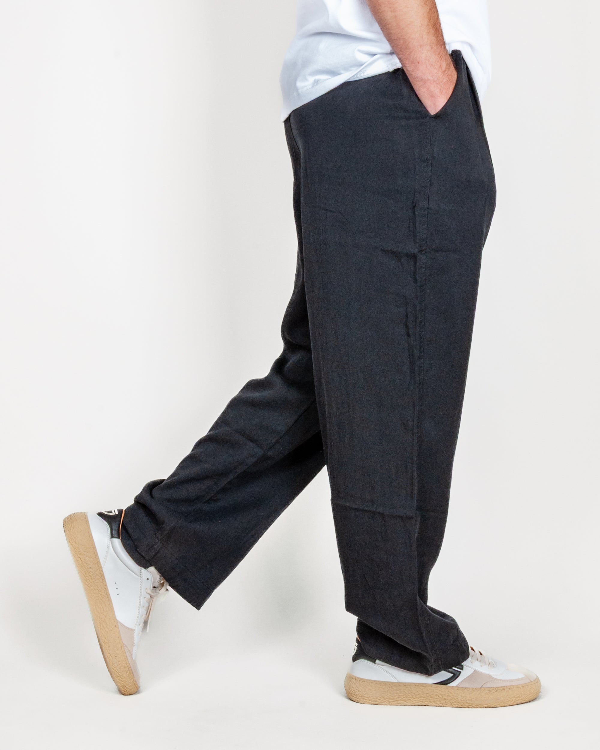 Pantalaccio Lyocell Wide leg Uomo Double Label Art. GLW084G