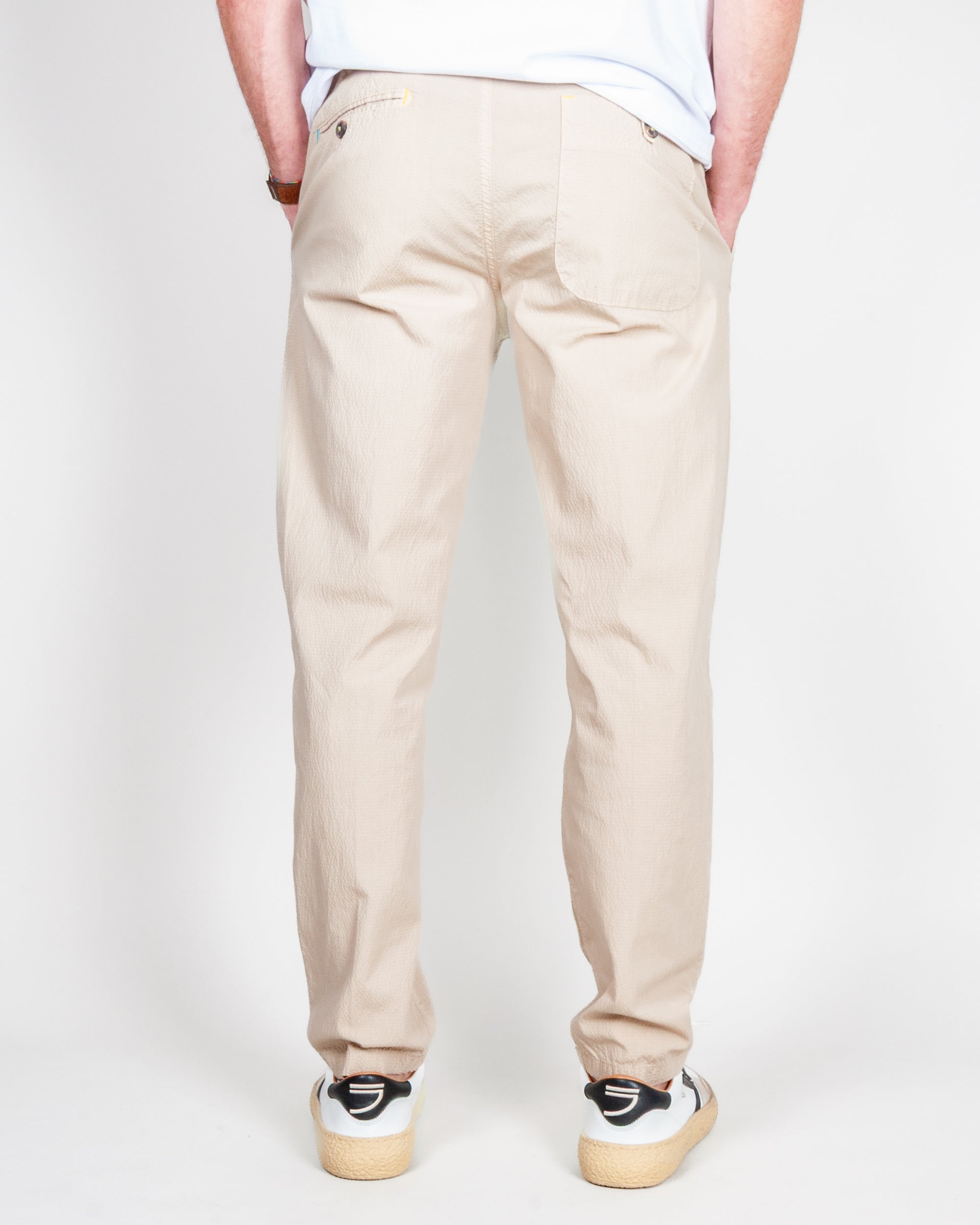 Pantalone Seersucker Chinos Berna Mod. Camp Nou Uomo Art. BERNA M 261384