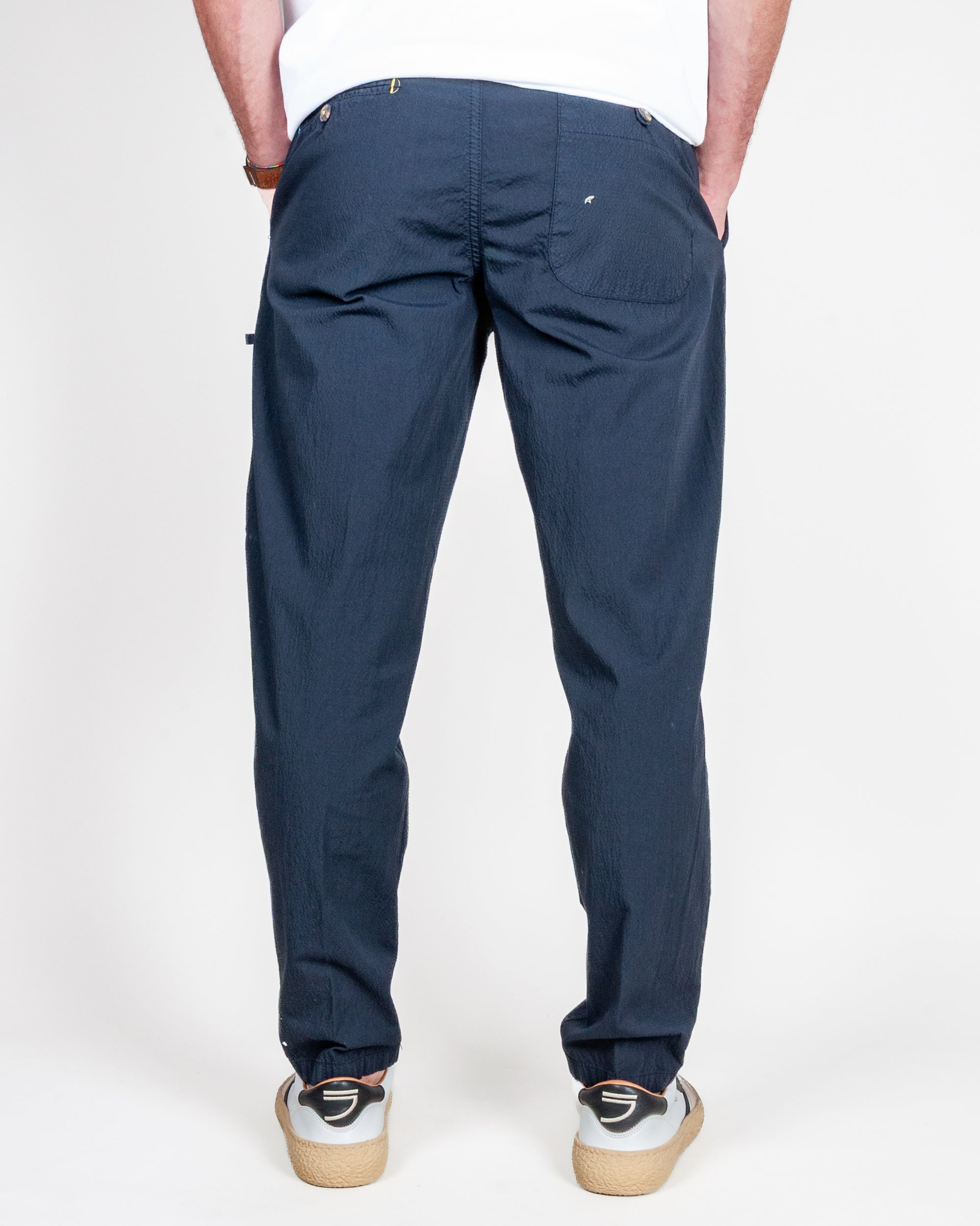 Pantalone Seersucker Chinos Berna Mod. Camp Nou Uomo Art. BERNA M 261384