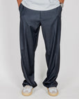 Pantalone fondo ampio con pinces in lana vergine I'm Brian Art. PA3904