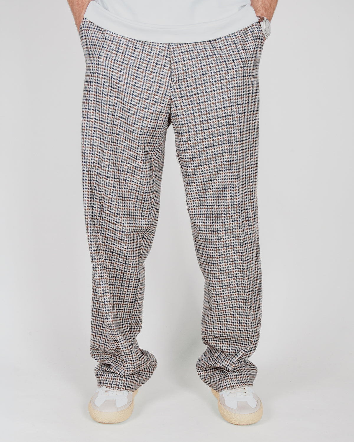 Pantalone fondo ampio Pied de Poule I'm Brian Art. PA3907