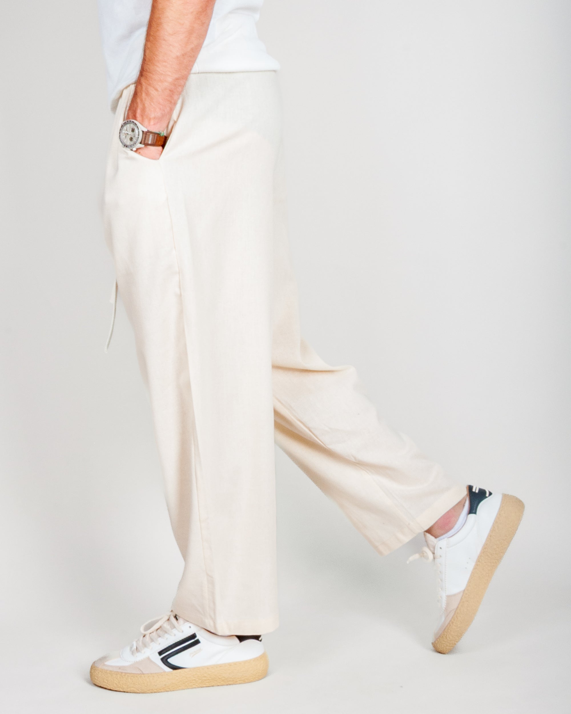 Pantalaccio misto Lino a palazzo 1921 Store Uomo Art. OSAKA