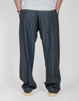 Pantalone fondo ampio righe misto lana I'm Brian Art. PA3908