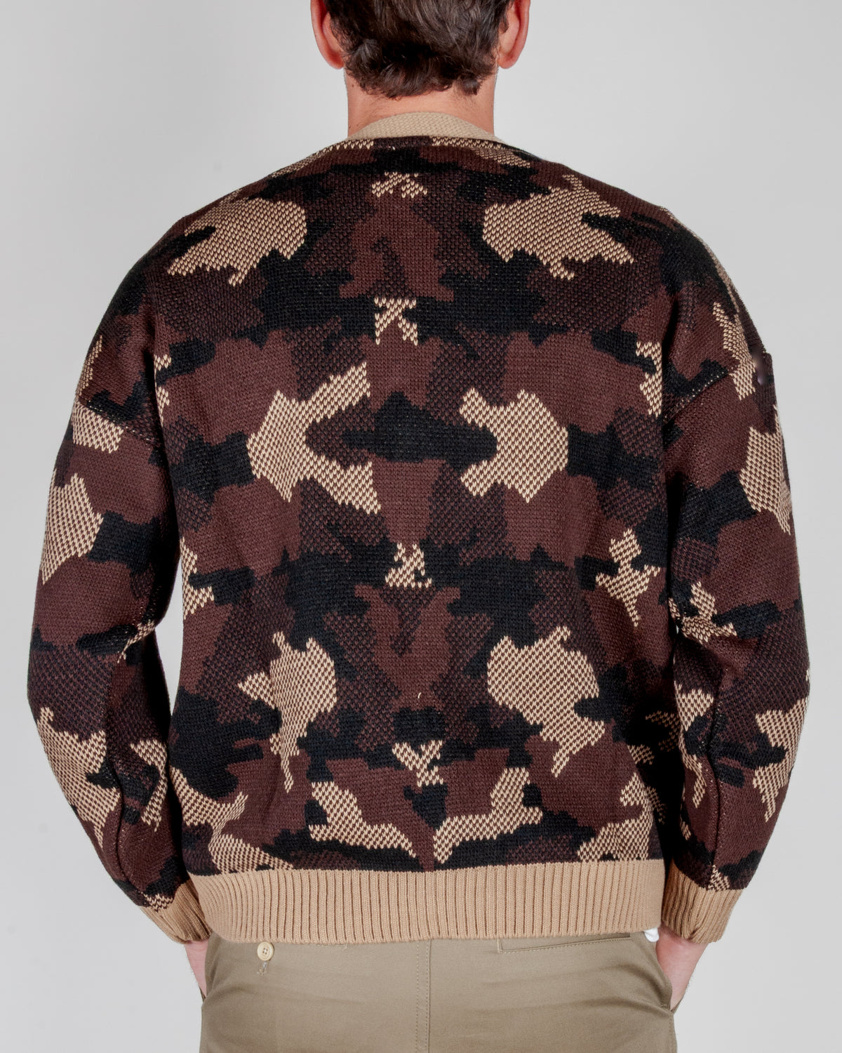 Cardigan Jaquard Camou Over D Art. OH1F2W6M81