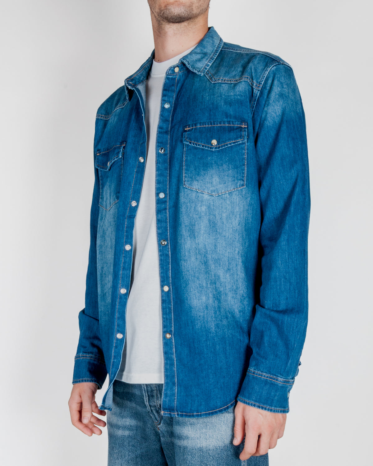 Camicia Jeans Western Gianni Lupo Art. GL6533Q